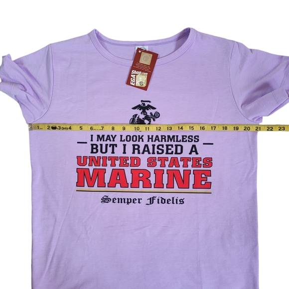 I May Look Harmless But I Raised a United States Marine Semper Fidelis Shirt M - Picture 6 of 9